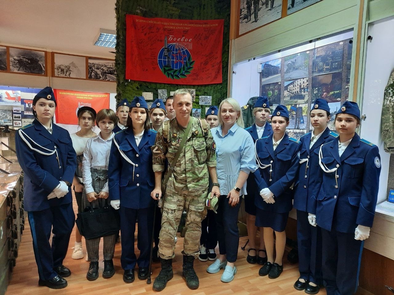 Встреча с участником СВО в День танкиста.